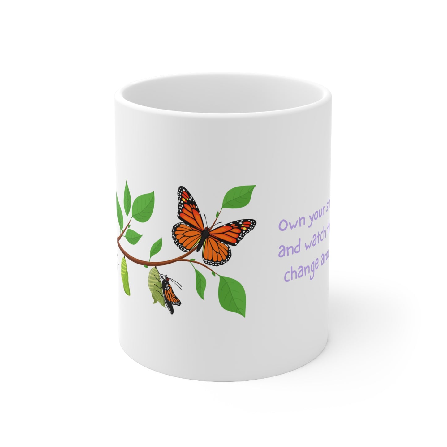 Own Your Strengths - Ceramic Coffee Cups - mental health affirmations 11oz, 15oz