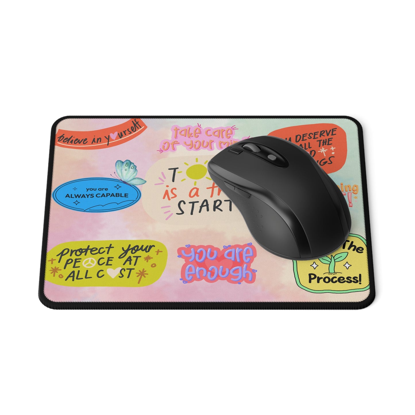 Positive affirmation Non-Slip Mouse Pad