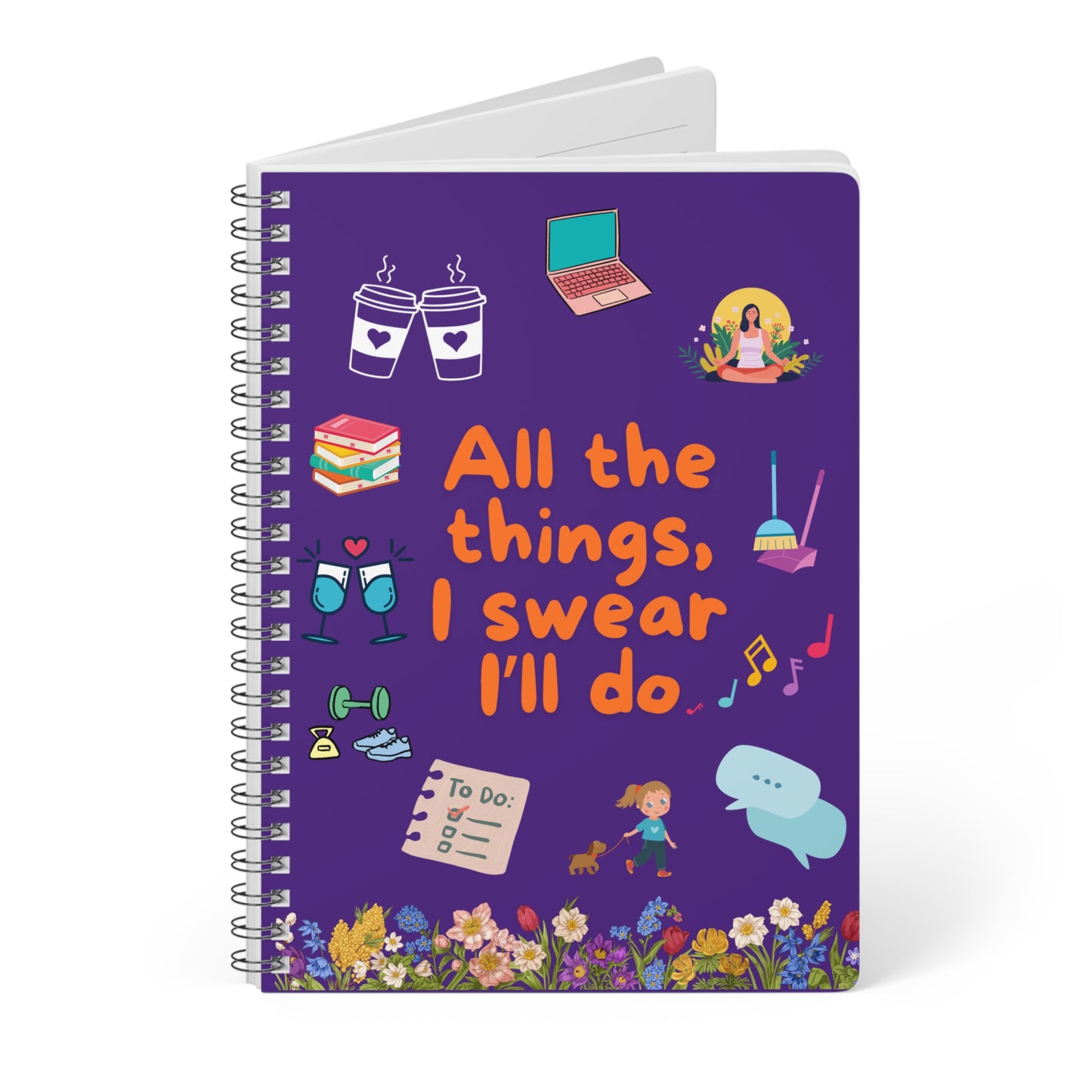 Wirobound Softcover Notebook, A5